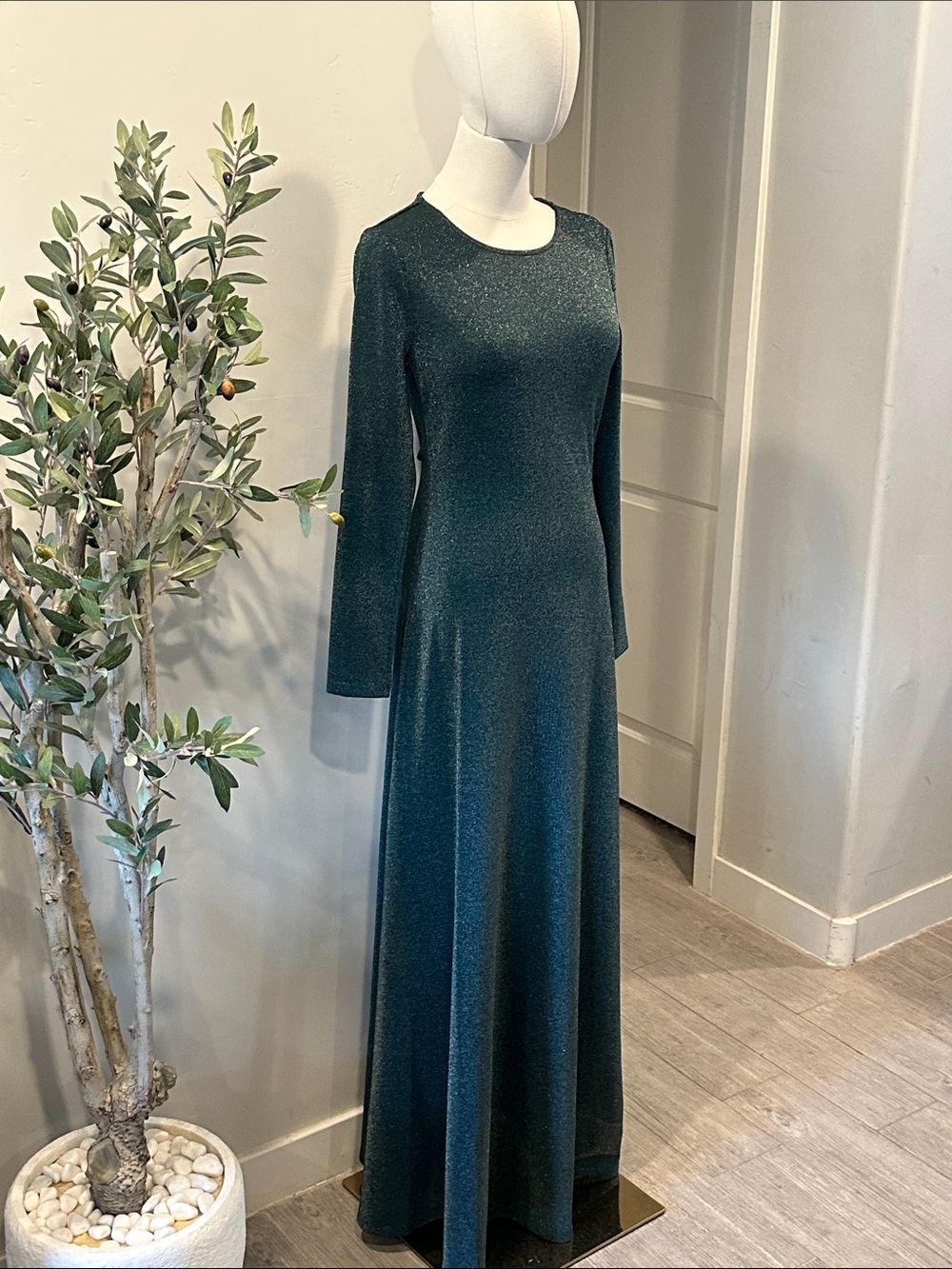 Reformation Kori Knit Dress in Mermaid Sparkle New! - Picture 6 of 11